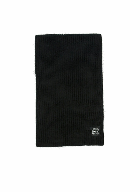 Photo: Compass Patch Scarf in Black