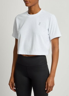 ON Train-t Logo Cropped Jersey T-shirt White