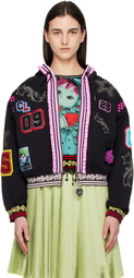 Chopova Lowena Black Wolfpack Hoodie