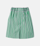 Loewe Striped cotton poplin shorts