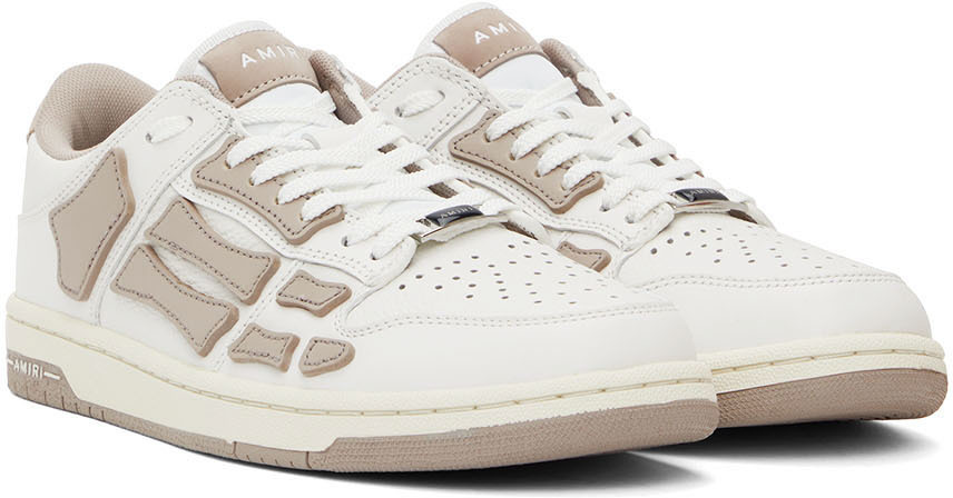 AMIRI White & Beige Skel Low-Top Sneakers Amiri