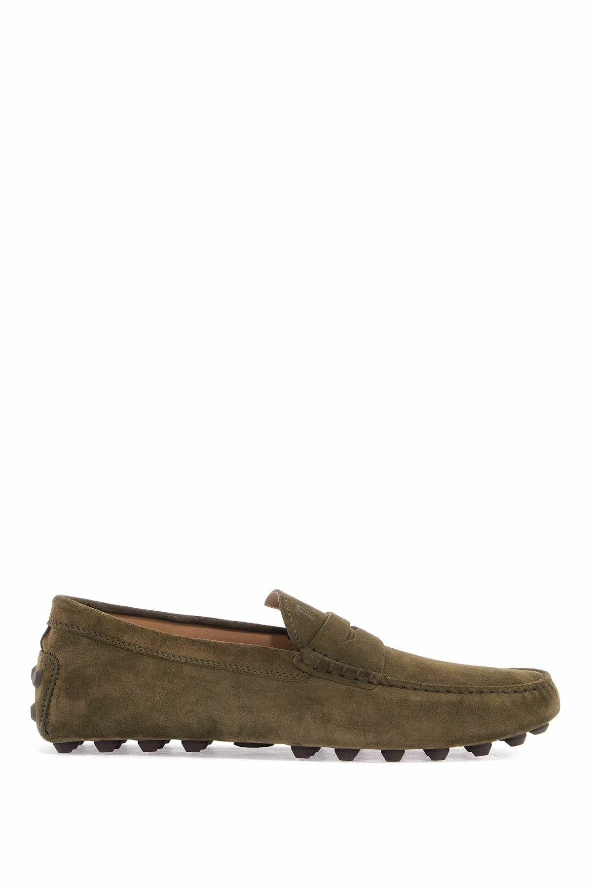 Marin in Dark Green Suede Loafers