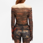KNWLS Women's Clavicle Longsleeve in Acid Flame