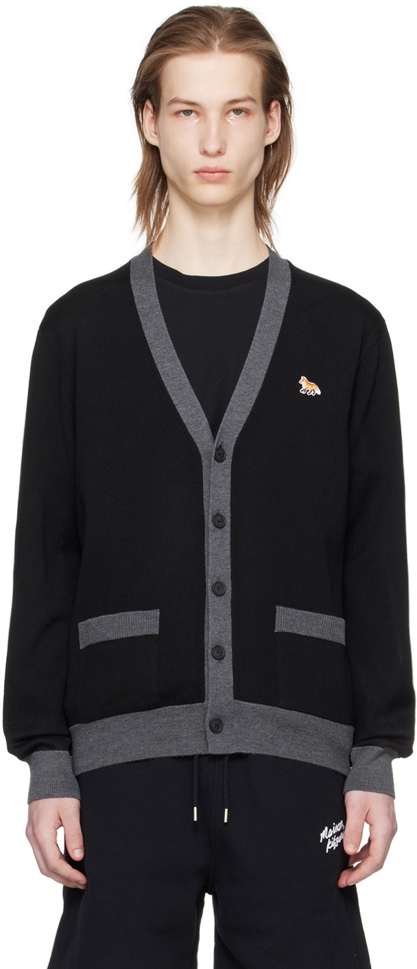 Maison Kitsuné Black Baby Fox Cardigan Maison Kitsune