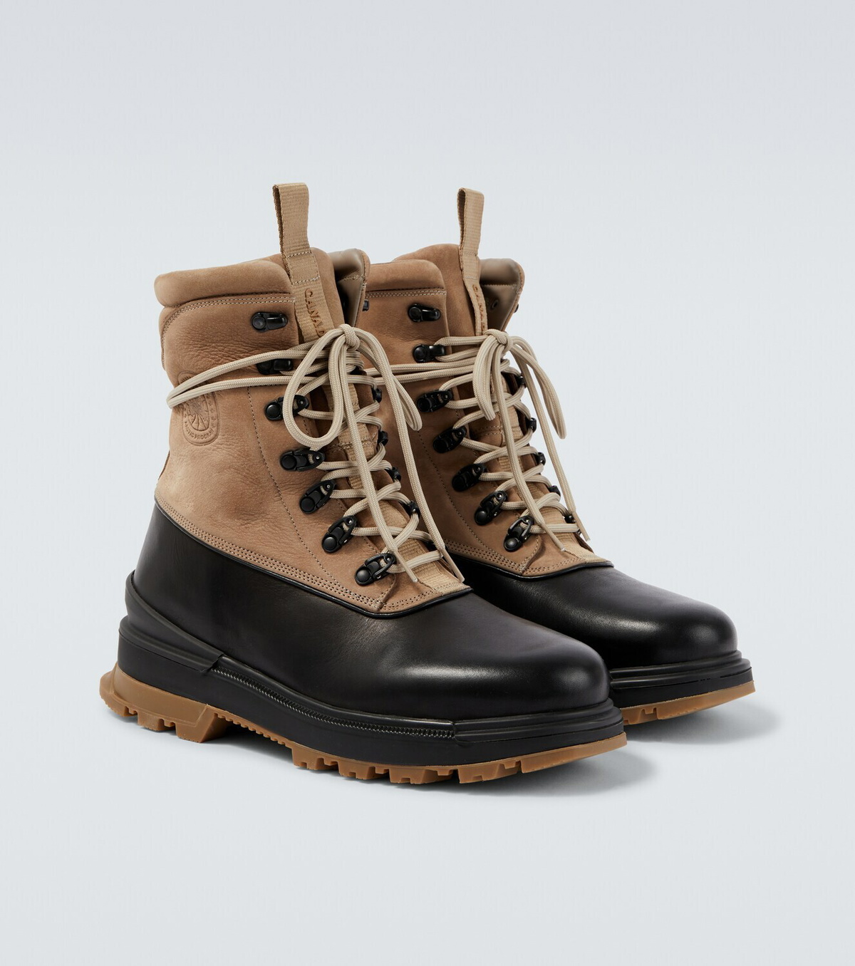 Canada Goose Leo suede and leather ankle boots