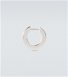 All Blues - Square Small sterling silver hoop earrings