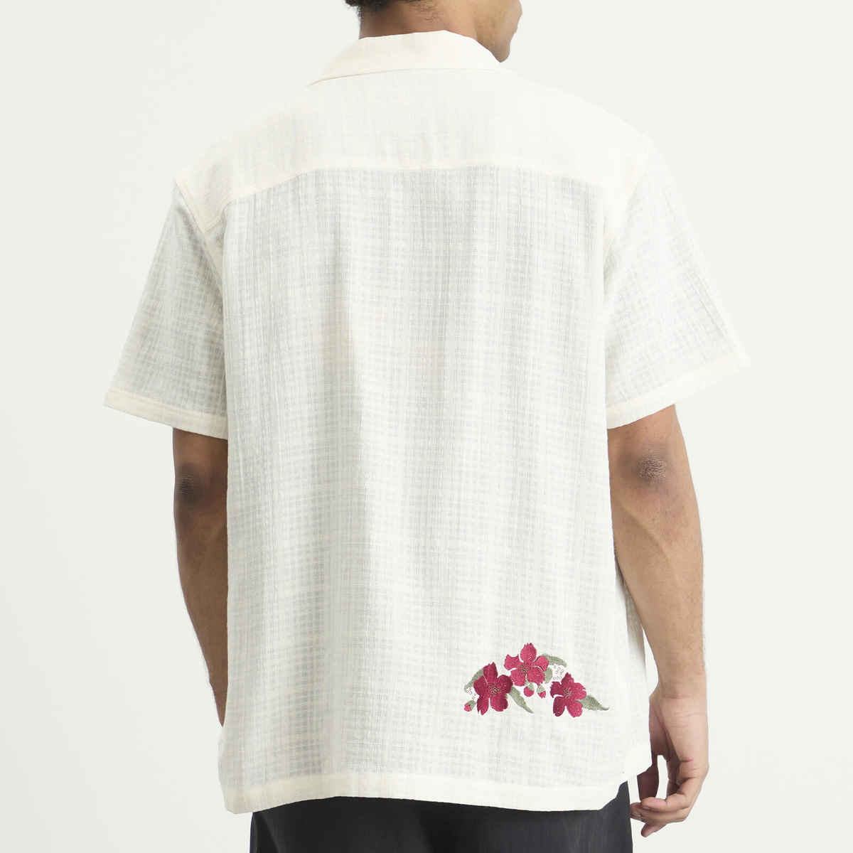 Palmes Men's Ramus Camp-Collar Shirt in Off-White