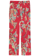 Etro Printed Flared-leg Satin Trousers Multicoloured