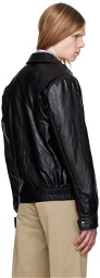 A.P.C. Black Bob Faux-Leather Jacket