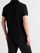 MONCLER - Cotton-Piqué Polo Shirt - Black