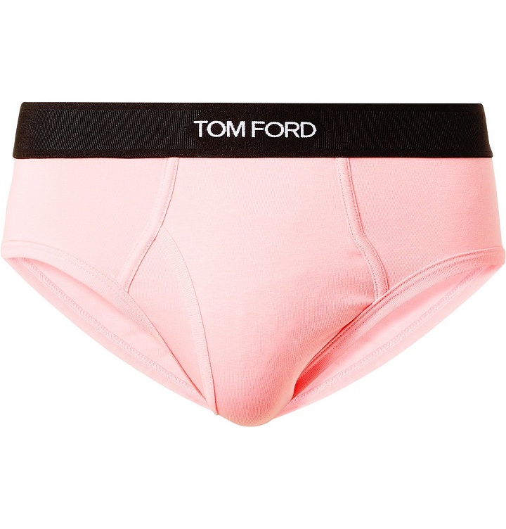 Photo: TOM FORD - Stretch-Cotton Briefs - Pink
