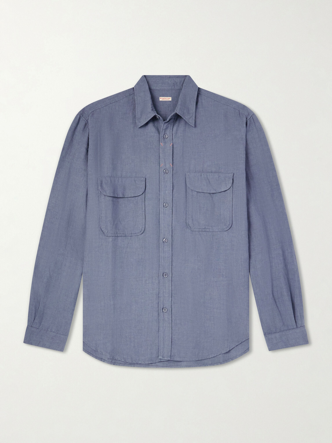 KAPITAL - Linen Shirt - Blue