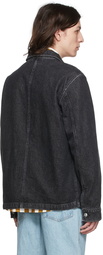 A.P.C. Black Nathanael Denim Jacket