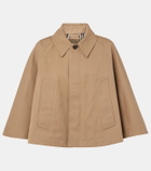 Burberry Cropped gabardine cape