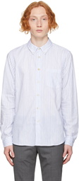 PS by Paul Smith White & Blue Tailored Pinstripe Shirt