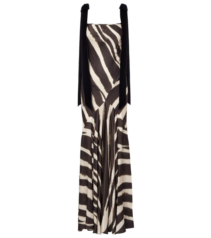 Photo: Nina Ricci Zebra-print satin gown