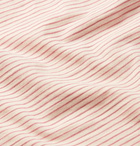 YMC - Striped Slub Cotton-Jersey T-Shirt - Pink