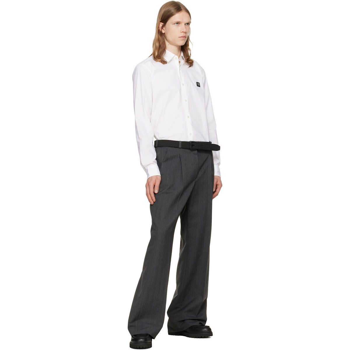 Hugo Black Braided Belt