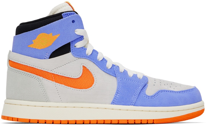 Photo: Nike Jordan Blue & Orange 1Zoom CMFT 2 Sneakers