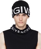 Givenchy Black Jacquard Beanie