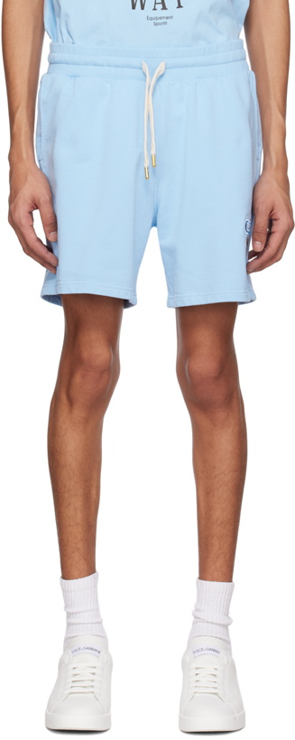 Photo: Casablanca Blue Radiating Orange Shorts