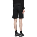 Alexander McQueen Black Graffiti Hybrid Shorts