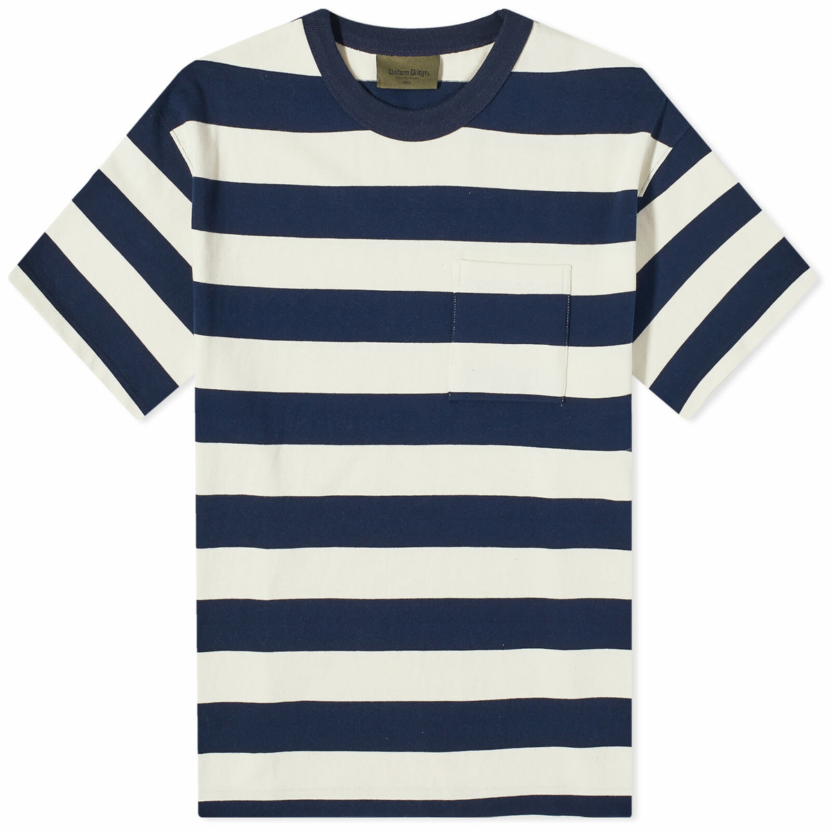 Uniform Bridge Men's Naval Stripe T-Shirt in Navy Uniform Bridge