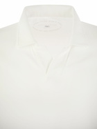 Fedeli Cotton Polo Shirt With Open Collar