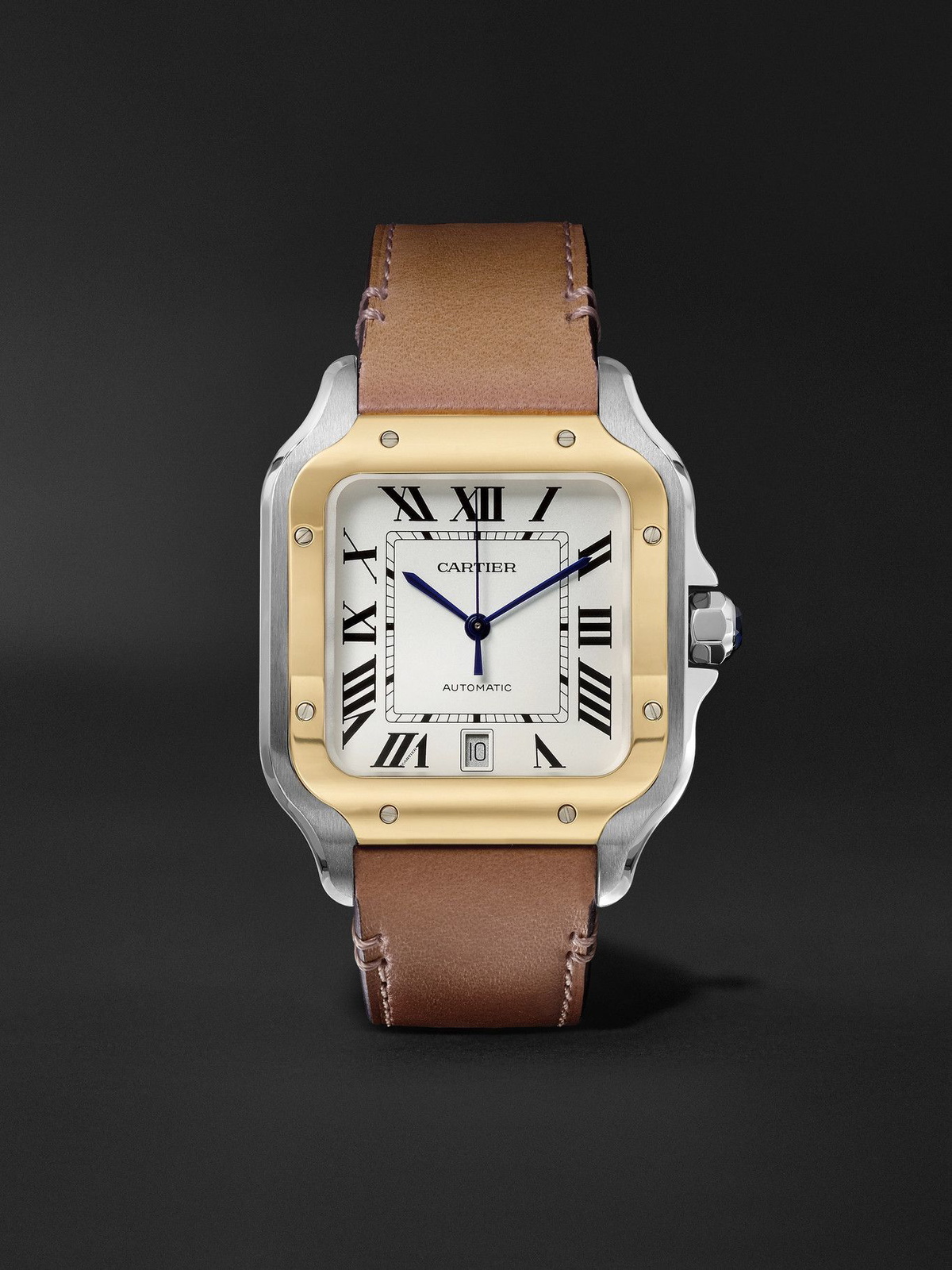 Cartier Santos Automatic 39.8mm 18 Karat Gold Interchangeable