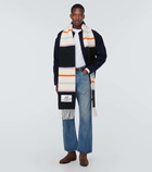 Marni Striped alpaca-blend scarf