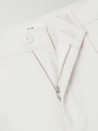 ATON - Pleated Tapered Cotton Trousers - Neutrals