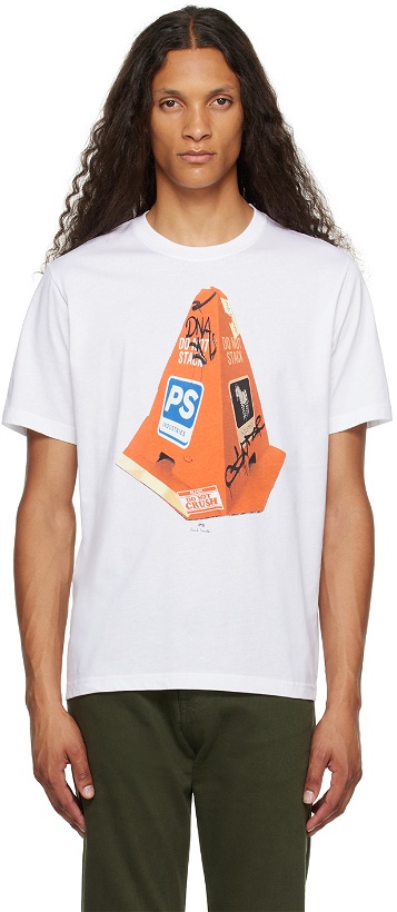 Photo: PS by Paul Smith White Cone T-Shirt