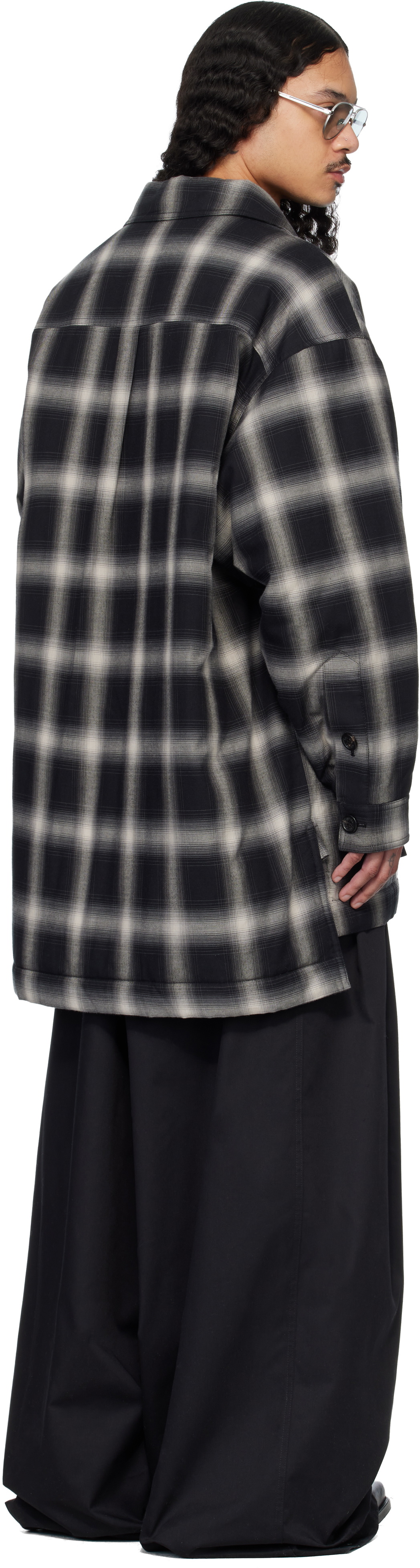 LU'U DAN Black Fat Boy Flannel Shirt