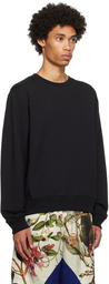 Dries Van Noten Black Crewneck Sweater