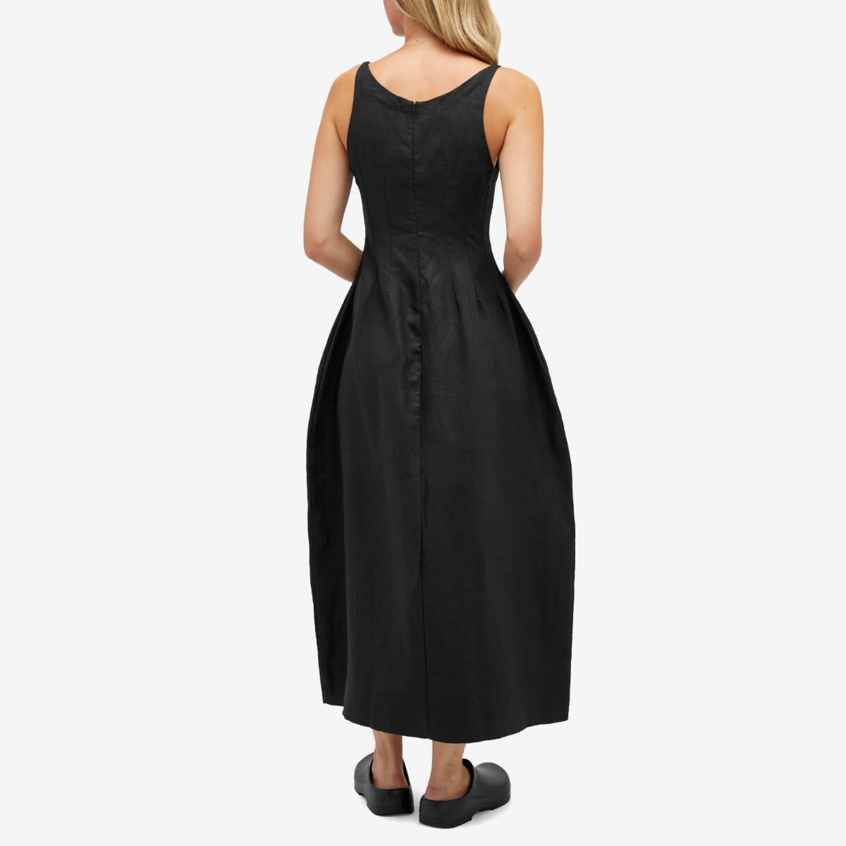 Faithfull The Brand Women's Sanne Midi Dress in Black Faithfull The Brand Faithfull The Brand Women's Sanne Midi Dress in Black Faithfull The Brand