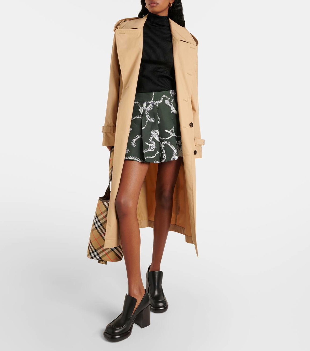 Burberry Leather loafer pumps