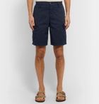 Brunello Cucinelli - Cotton-Blend Twill Cargo Shorts - Blue