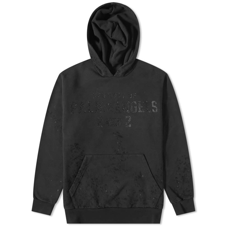 Photo: Palm Angels Damaged Logo Popover Hoody