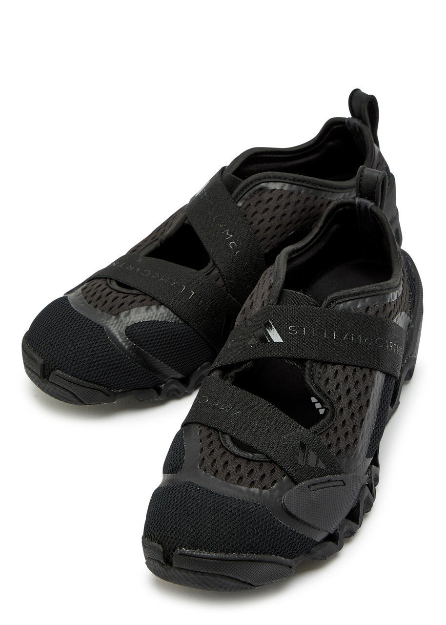 Adidas X Stella Mccartney Sportswear X Mesh-knit Sneakers Black