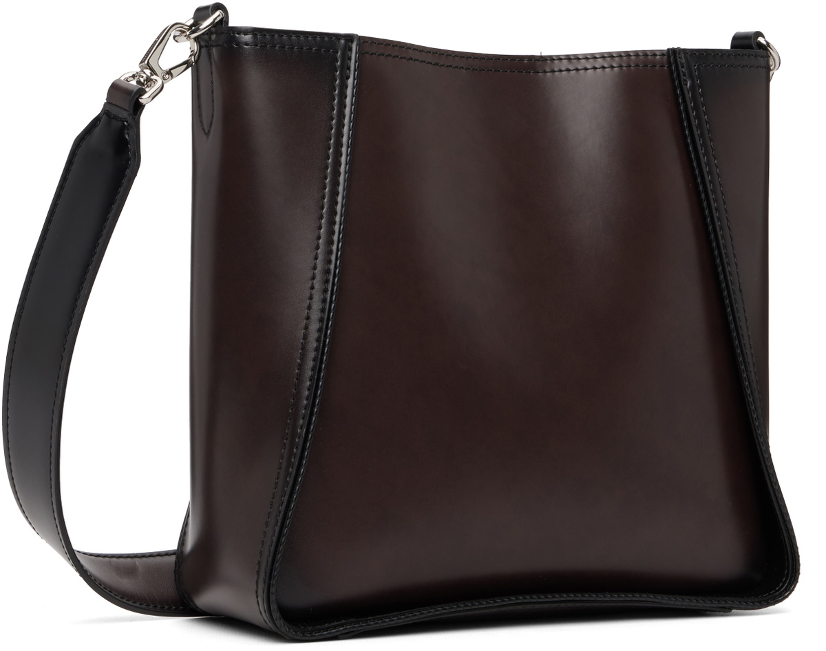Stella McCartney Brown Logo Square Crossbody Bag
