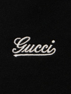 GUCCI Logo Cotton Jersey Hoodie