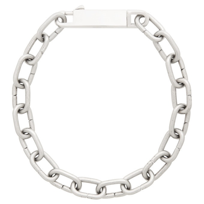Photo: Rick Owens Silver Easy Choker Necklace