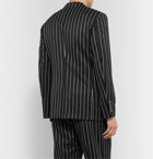 Burberry - Black Slim-Fit Pinstriped Virgin Wool-Blend Suit Jacket - Black