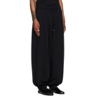 LU'U DAN Black Baggy Bontan Sweatpants