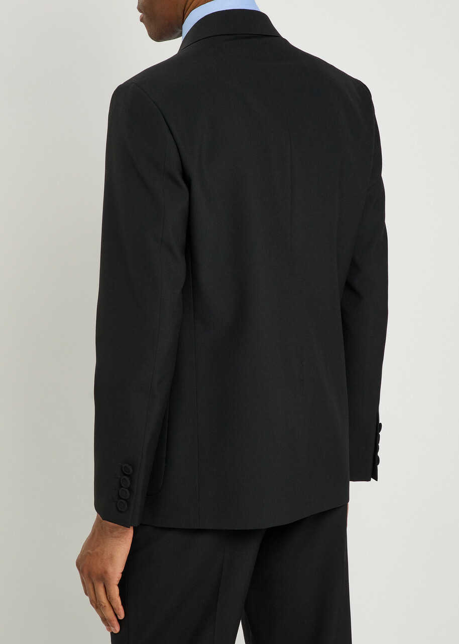 Valentino Garavani Double-breasted Wool Blazer Black