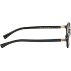 Miu Miu Eyewear Black 'Breaking the Rules' Oval Glasses