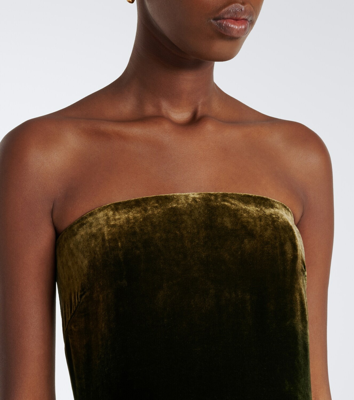 Ralph Lauren Collection Velvet bustier gown