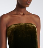Ralph Lauren Collection Velvet bustier gown