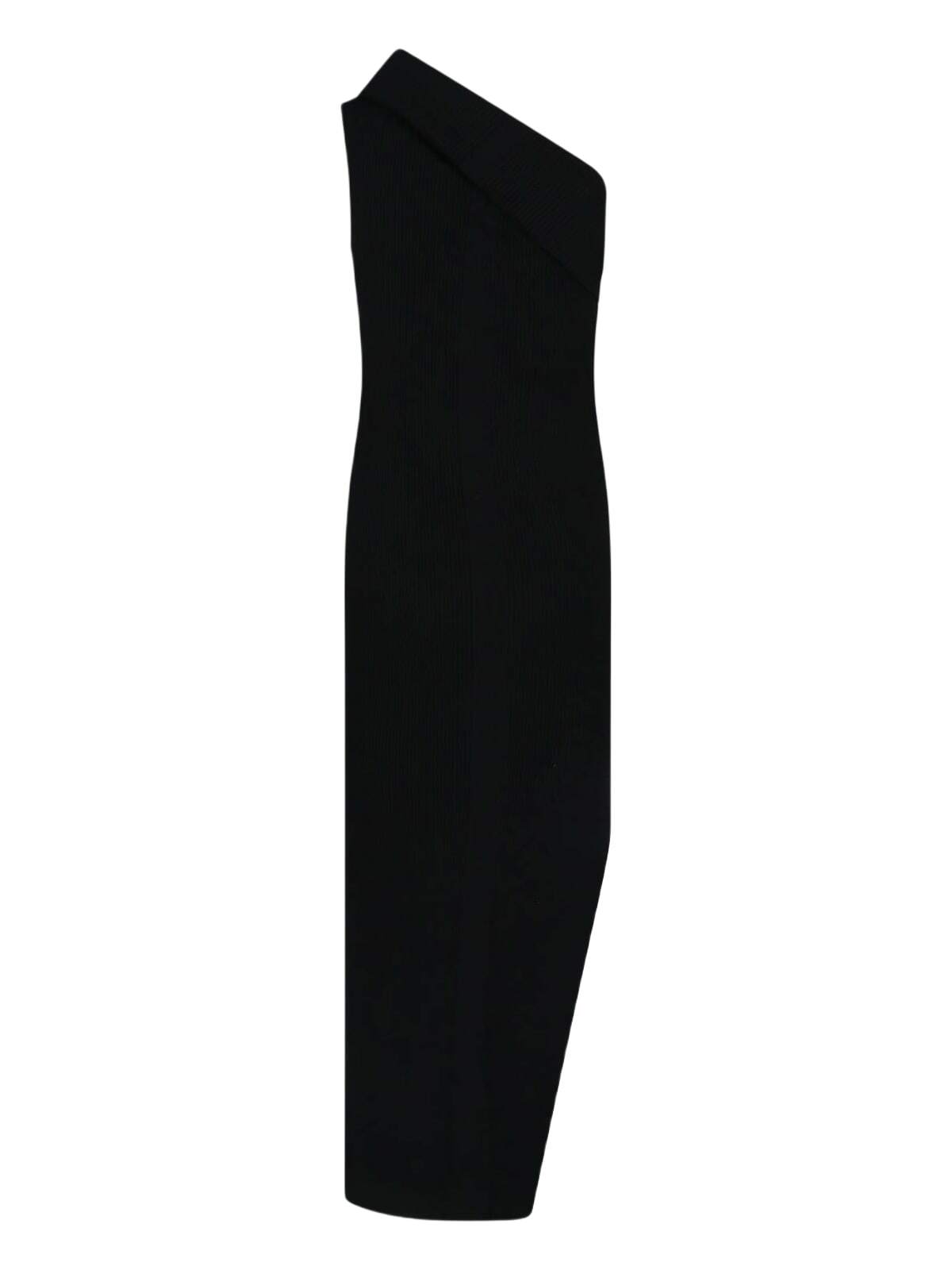 rick owens asymmetric dress Rick Owens Asymmetric Wrap Dress With Knot Fastening