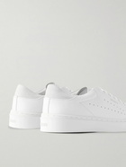 Axel Arigato - Court Suede-Trimmed Perforated Leather Sneakers - White